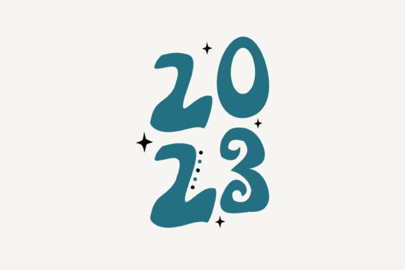 2023 New Year SVG Design: A Graphics Asset for Creative Crafts