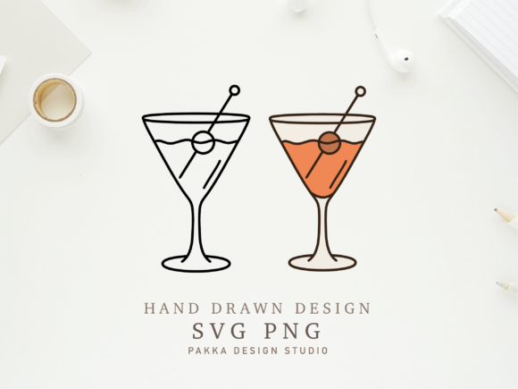 Crafting a Beach Vibe: Cocktail Glass Svg for Graphics