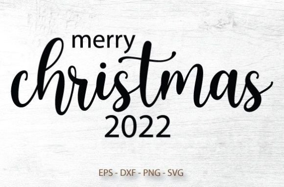 Free Merry Christmas 2022 SVG Design for Crafts and Graphics