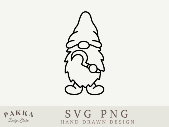 Garden Gnome Svg for Graphics and Crafts