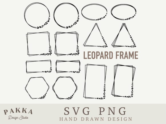 Leopard Frame Svg Bundle: A Versatile Graphics Asset for Crafts