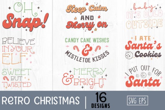 Retro Christmas Svg Design Bundle: A Festive Embroidery Gem