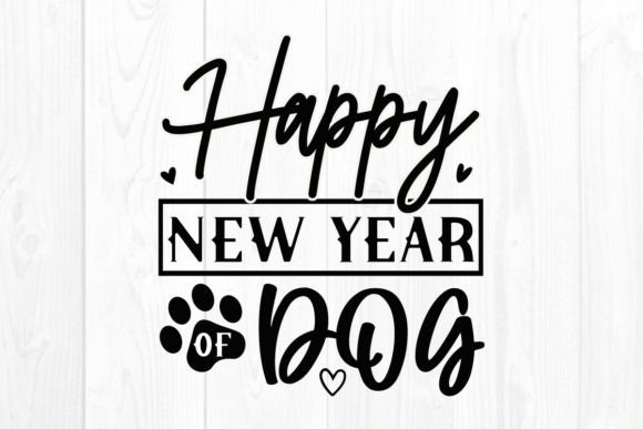Welcoming the New Year with a Dog SVG Design